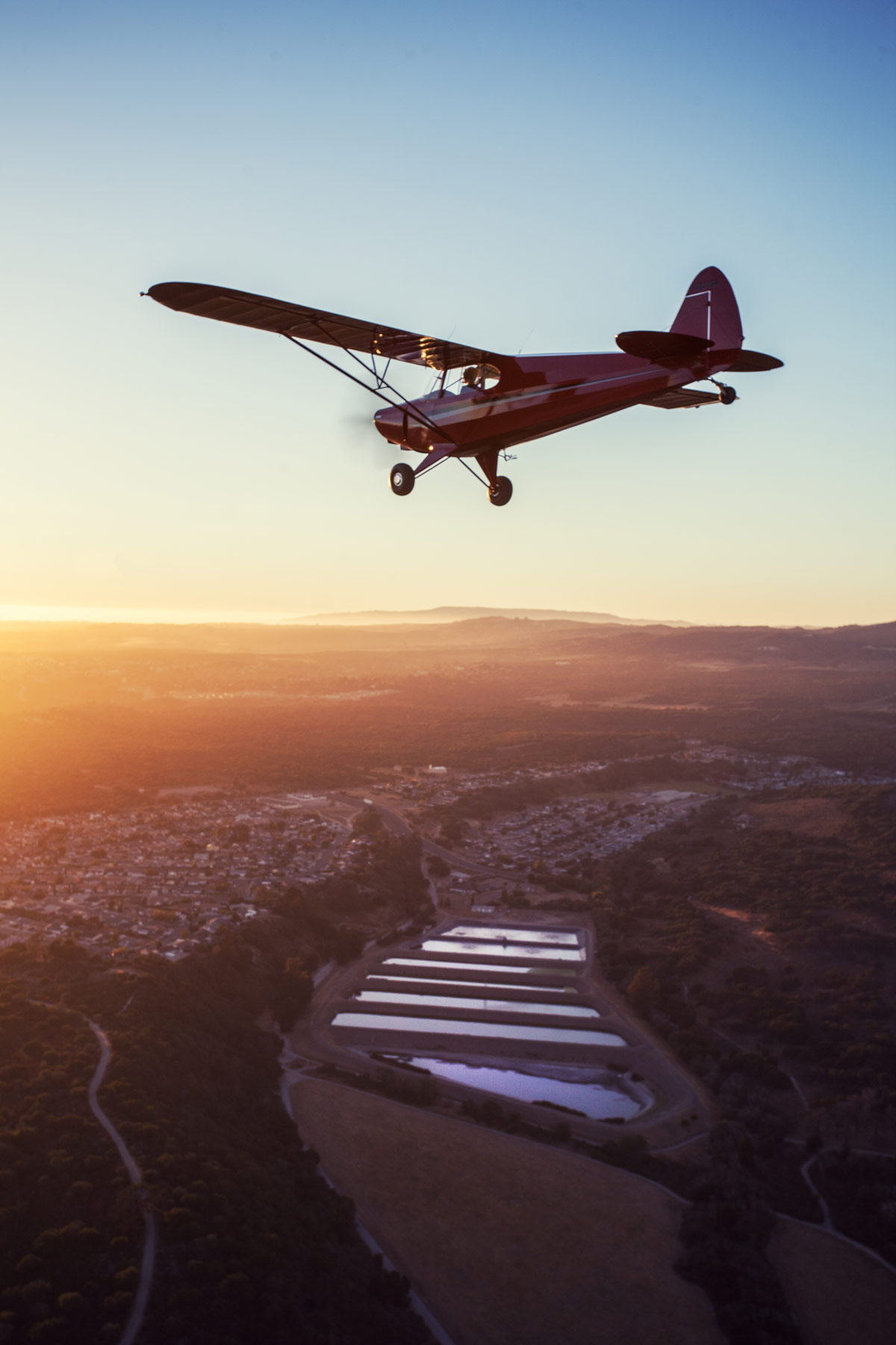 Cessna single-engine aircraft, air-to-air photography