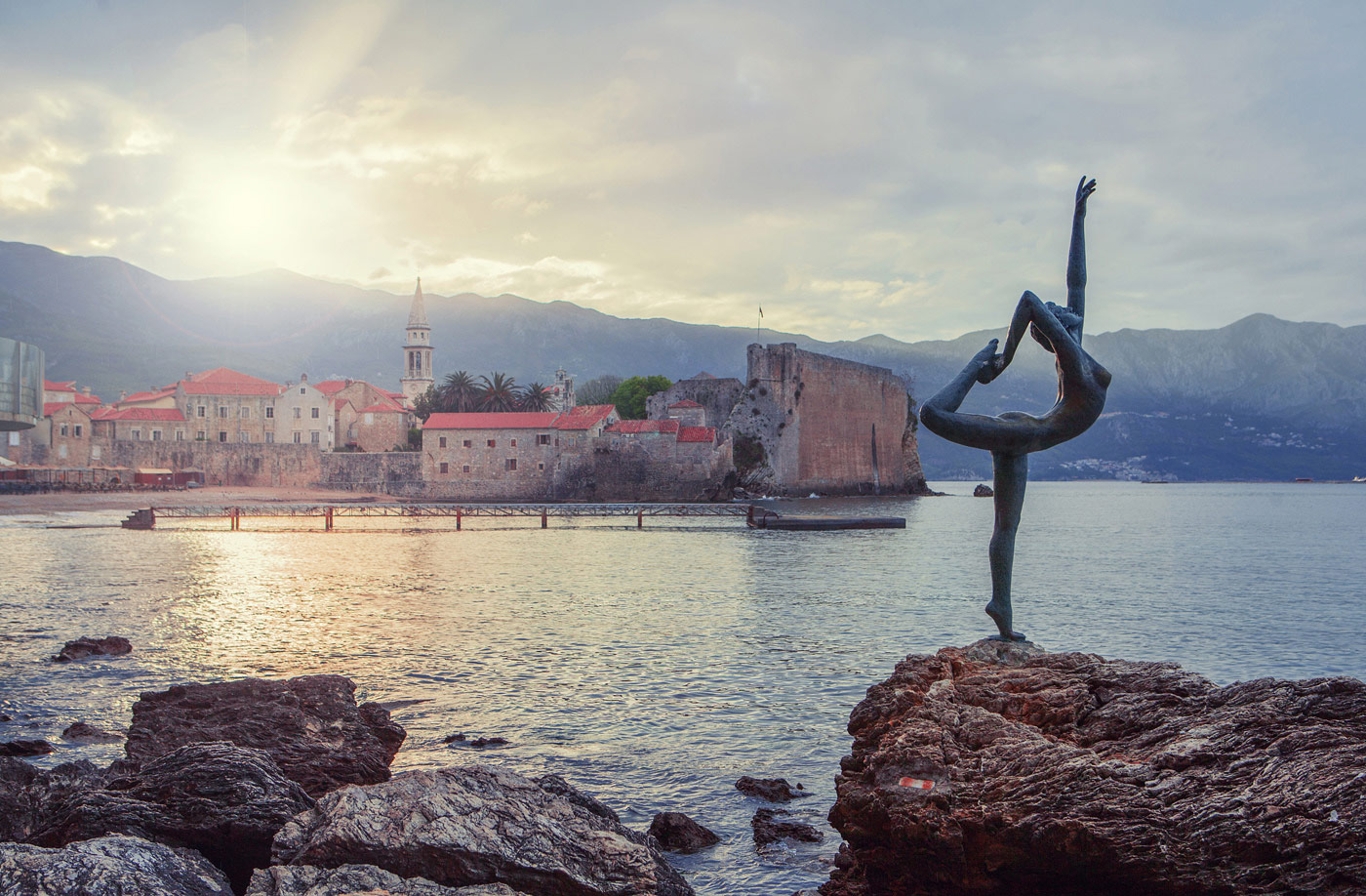 Ballet Dancer Statue in Budva, Montenegro