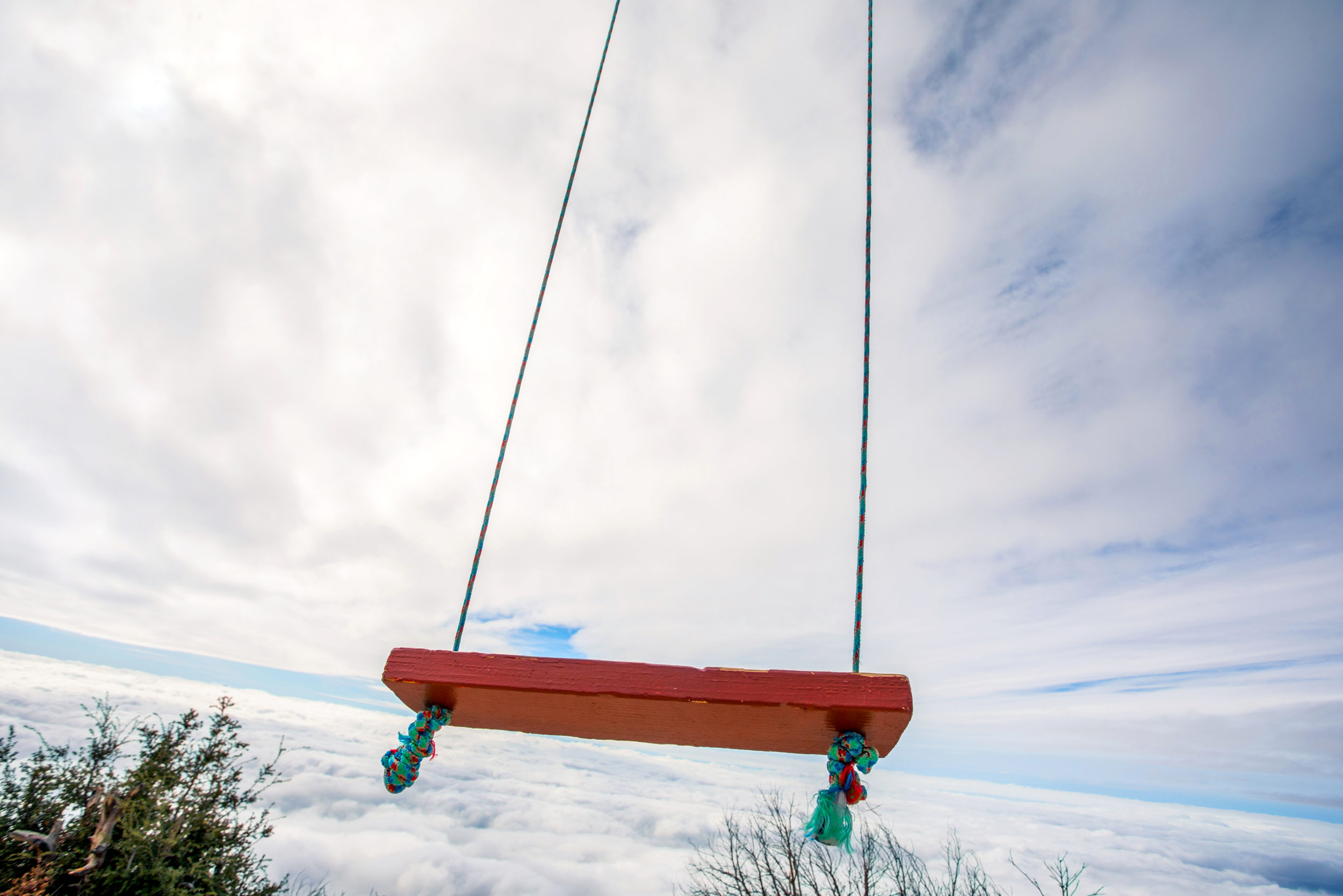 Swings in the sky at Mt. Lowe